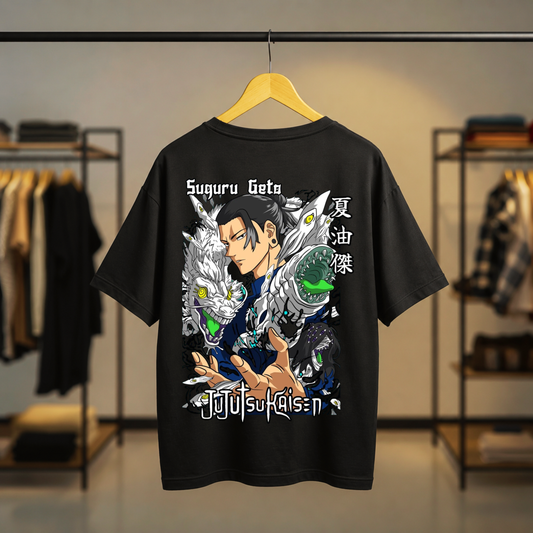 Suguru Geto Jujutsu Kaisen Graphic Black T-Shirt
