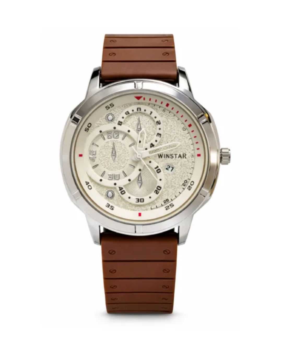 WINSTAR RWP-93036 Chocolate Stainless Steel Men's Watch