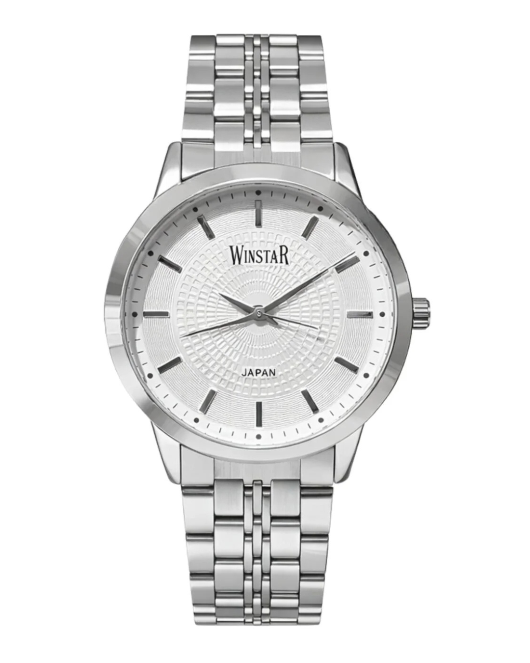 Winstar Japan F5104 Silver Men's Stainless Steel Chain Watch