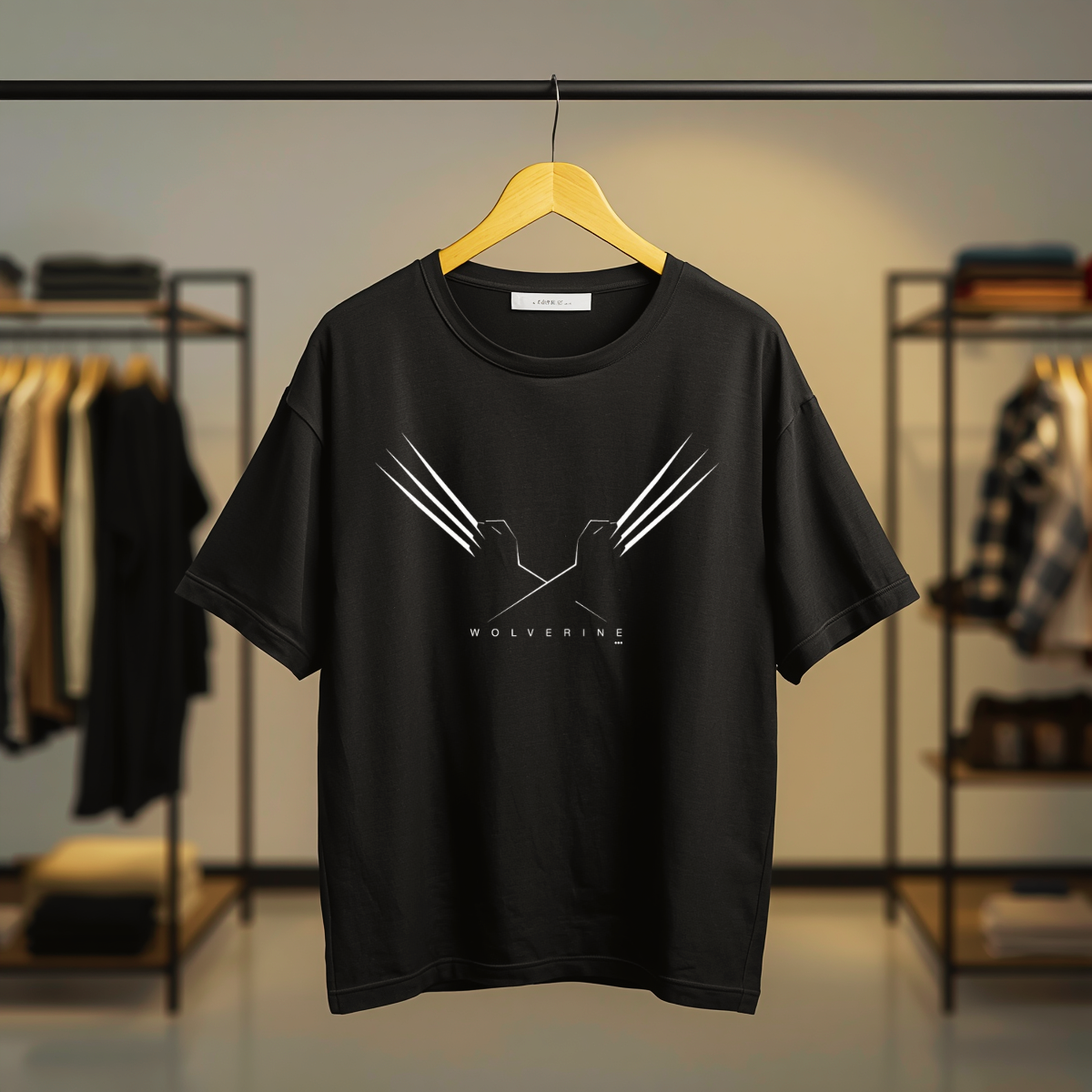 Wolverine Marvel Graphic Black T-Shirt