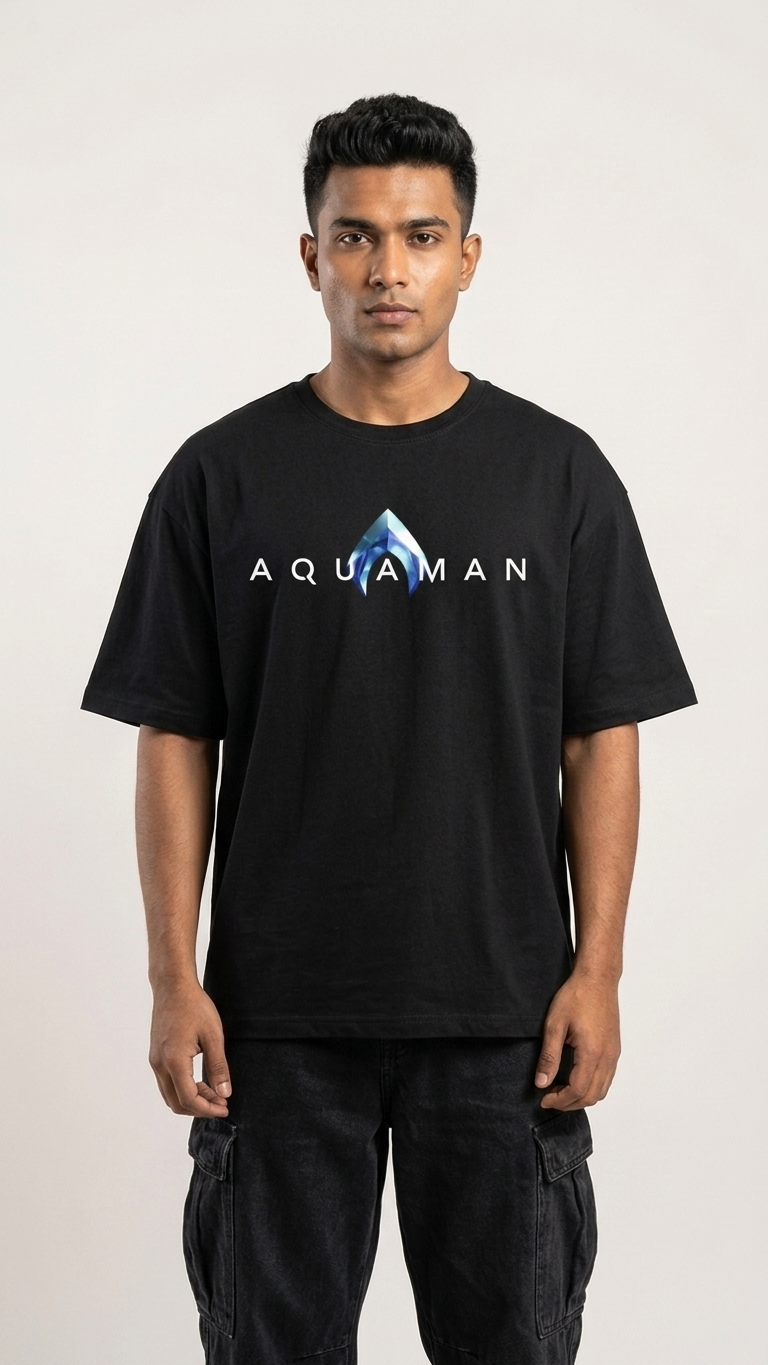Aquaman DC Comics Graphic Black T-Shirt