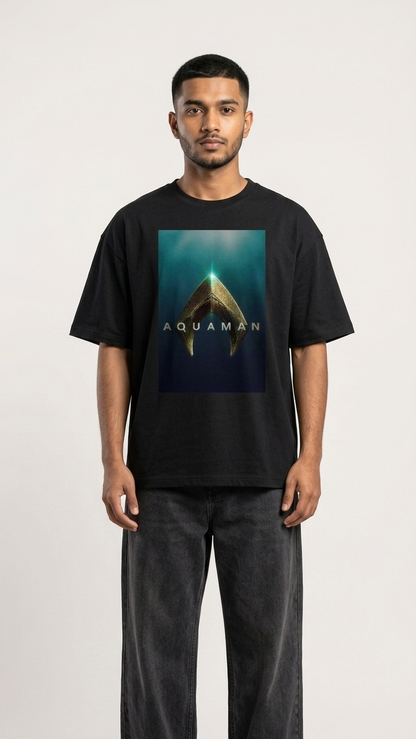 Aquaman DC Comics Graphic Black T-Shirt