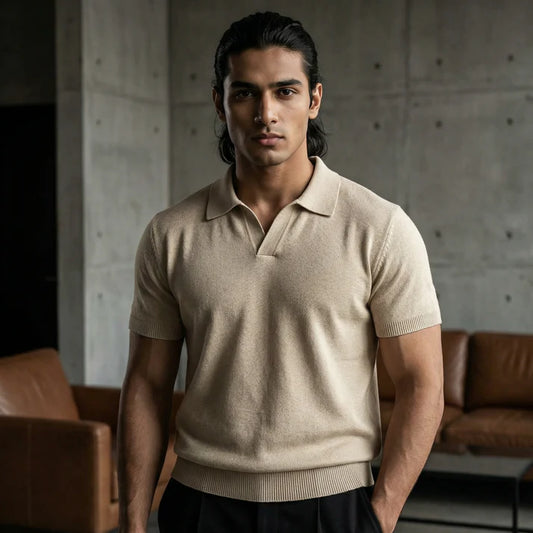 Biege V Neck Desford
 1