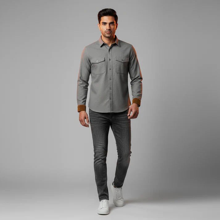 Charcoal Denim Jeans - Slim Straight 3