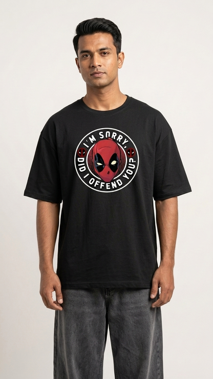 Deadpool Graphic Black T-Shirt