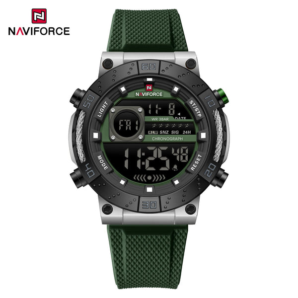 NAVIFORCE NF9241S Men's Large Digital Watch Dark Green
