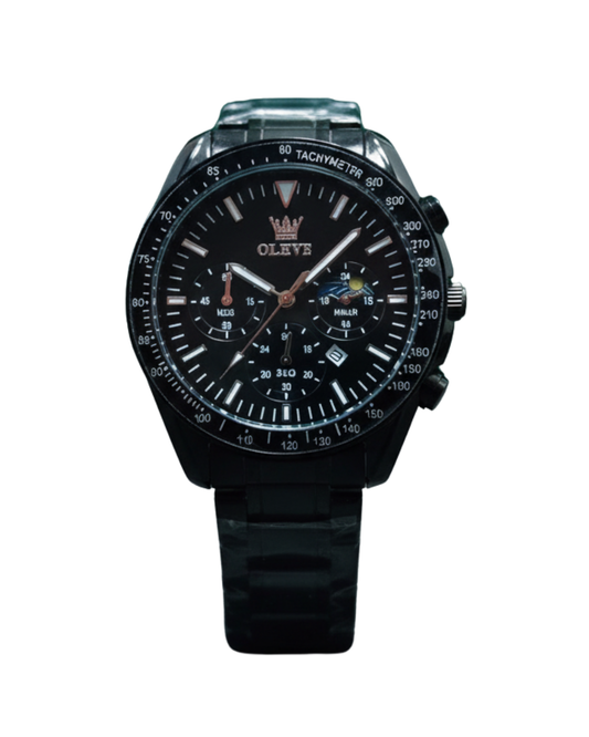 OLEVS MT-12203 Black Dial Premium Analog Watch for Men