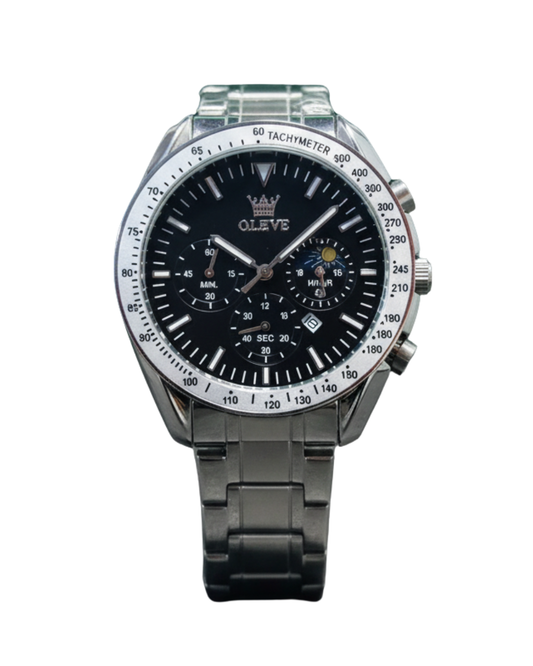OLEVS MT-12203 Silver Dial Premium Analog Watch for Men