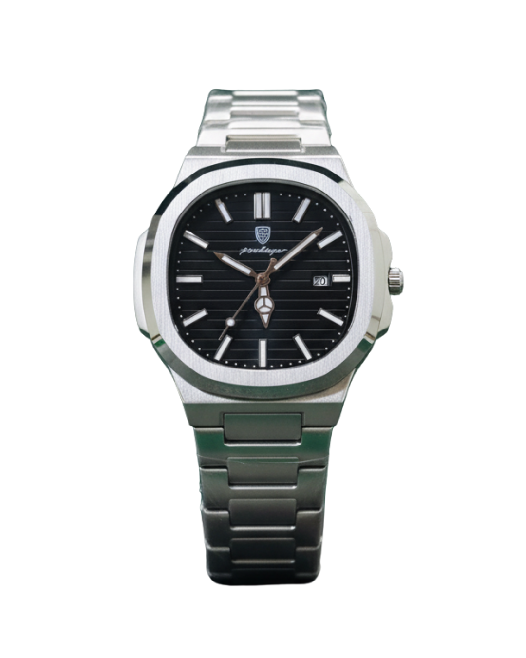 POEDAGAR 922 Nautilus Series - Premium Gradient Dial Men's Watch_Black