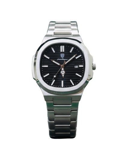 POEDAGAR 922 Nautilus Series - Premium Gradient Dial Men's Watch_Black
