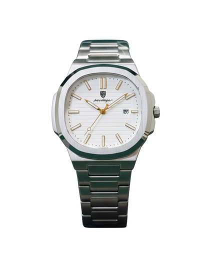 POEDAGAR 922 Nautilus Series - Premium Gradient Dial Men's Watch_White