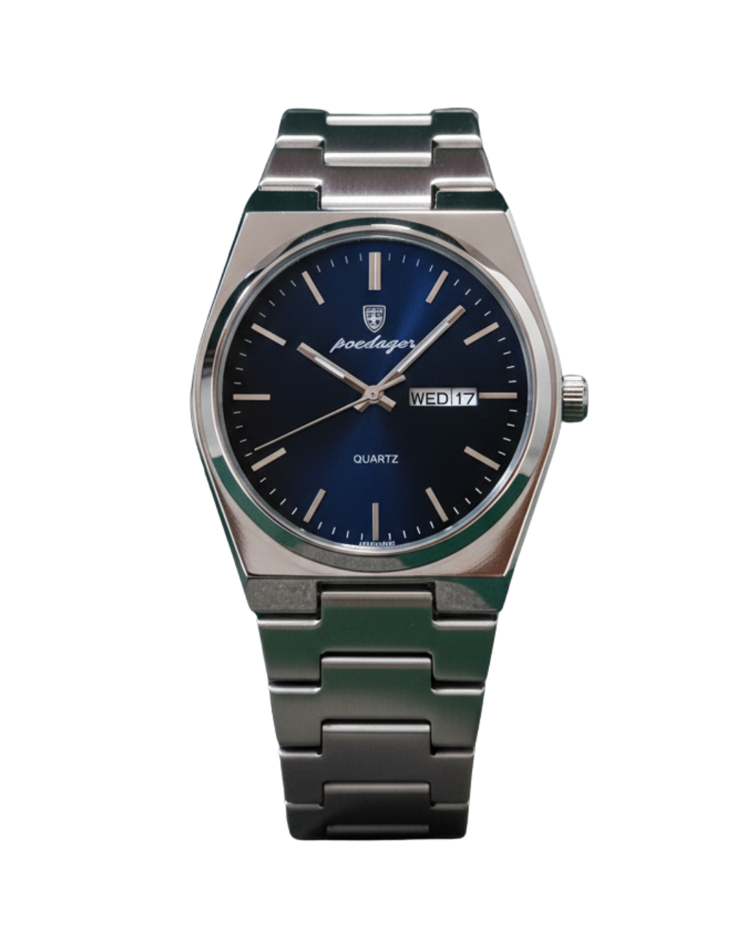 POEDAGAR 930B Men's Royal Blue Alloy Executive Watch