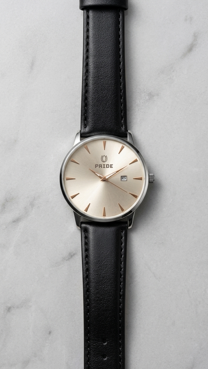 PRIDE_MT-A3898_Legacy_Edition_-_Premium_Men_s_Leather_Watch_Cream Dial & Black Dial