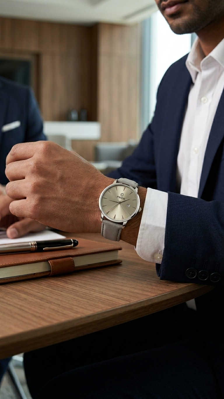 PRIDE_MT-A3898_Legacy_Edition_-_Premium_Men_s_Leather_Watch_Silver