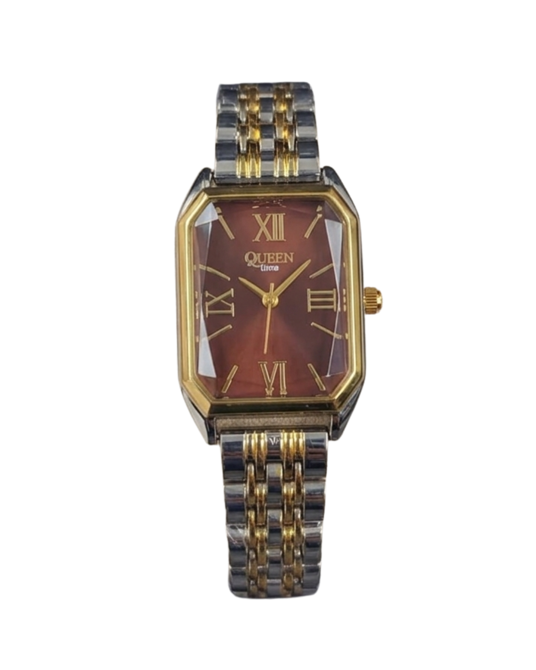 Queen Time Clay Brown Regal Series Elegant Ladies Timepiece