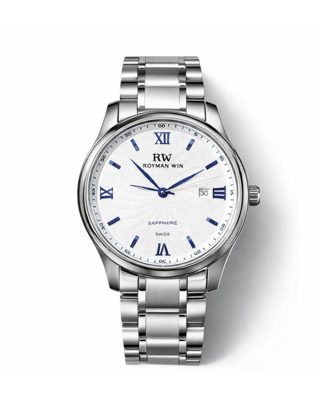 ROYMAN WIN RW-9001 Silver Luxury Quartz Watch