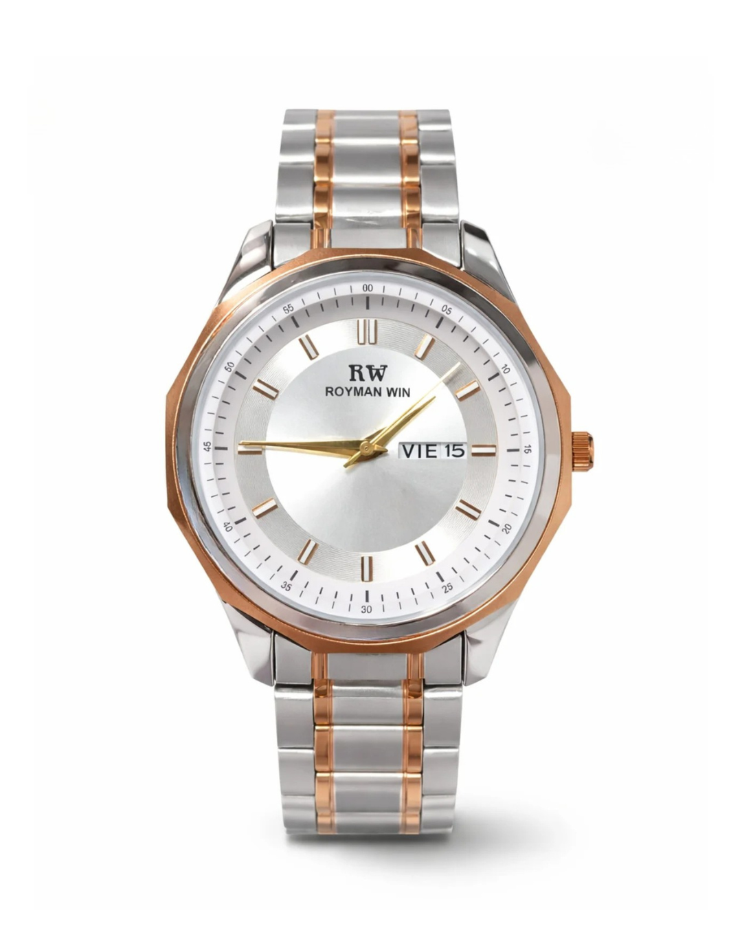ROYMAN WIN RW-9001 Silver Stainless Steel Link Watch