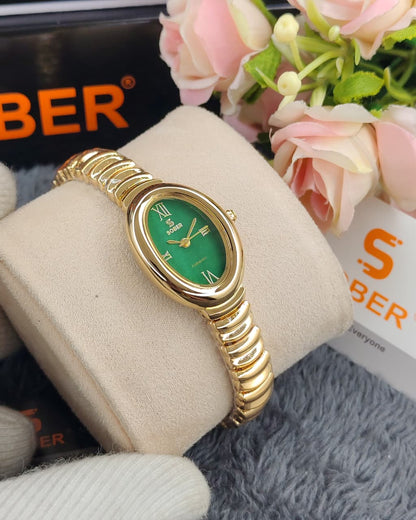 Sober Grace Series Authentic Ladies Luxury Green Timepiece