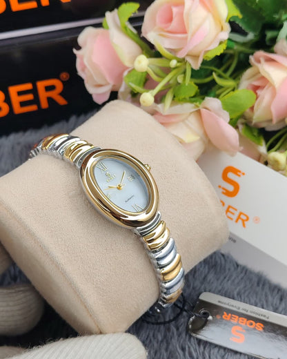 Sober Grace Series Authentic Ladies Luxury White Timepiece