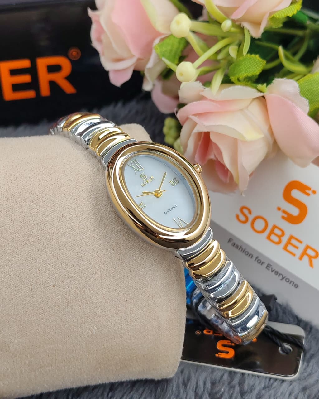 Sober Grace Series Authentic Ladies Luxury White Timepiece