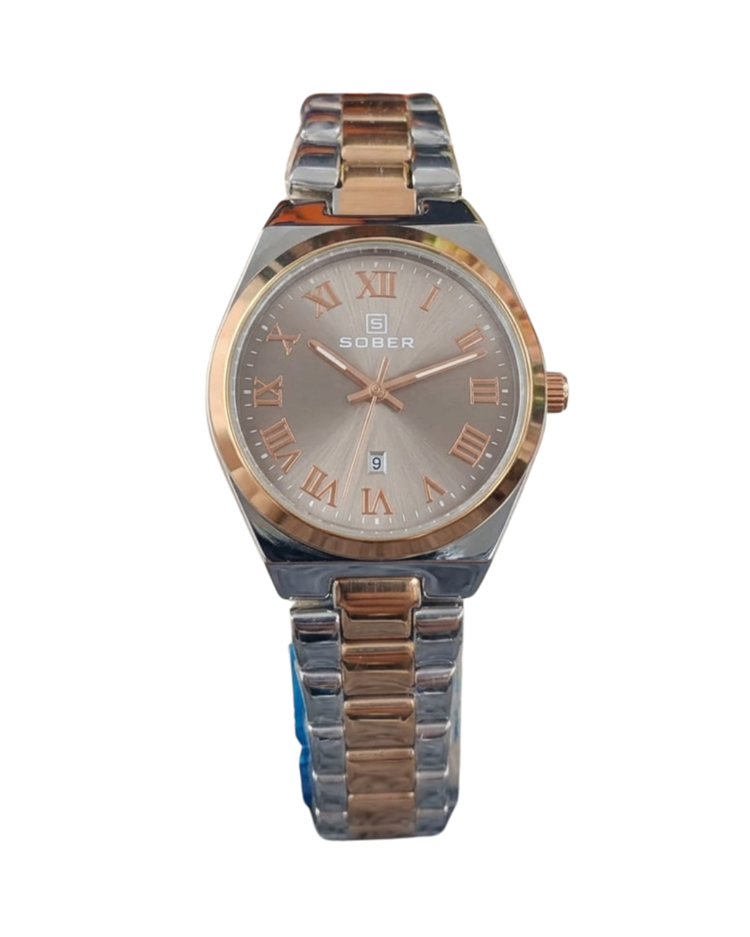 Sober Men's Rocket Metallic Silver Stainless Steel Chain Analog Watch