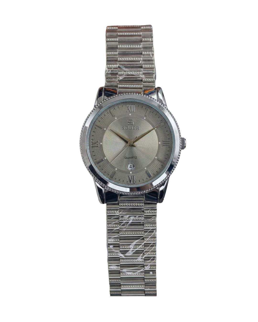 Sober Men's Silver Stainless Steel Imperial Analog Watch