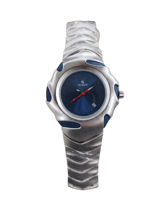 Sober Stylish Vanguard Series Professional Blue Wrist Watch