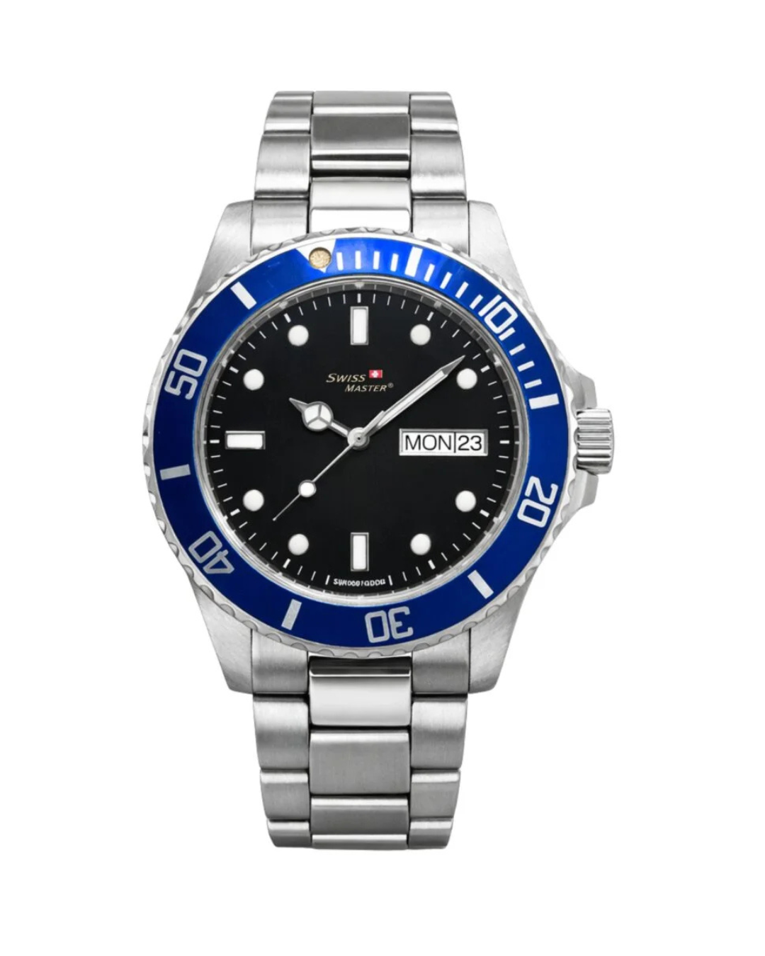 Swiss Master Legacy Premium Stainless Steel Men's Analog Black Watch