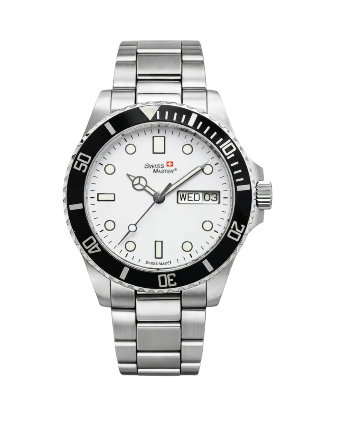 Swiss Master Legacy Premium Stainless Steel Men's Analog Silver Watch