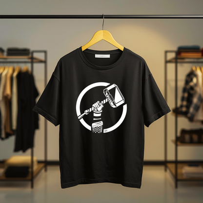 Black T-shirt featuring vintage Marvel Thor comic artwork with a large front-center graphic print.
