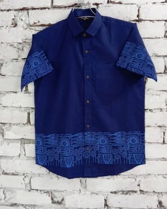 Premium Midnight Cobalt Heritage Shirt