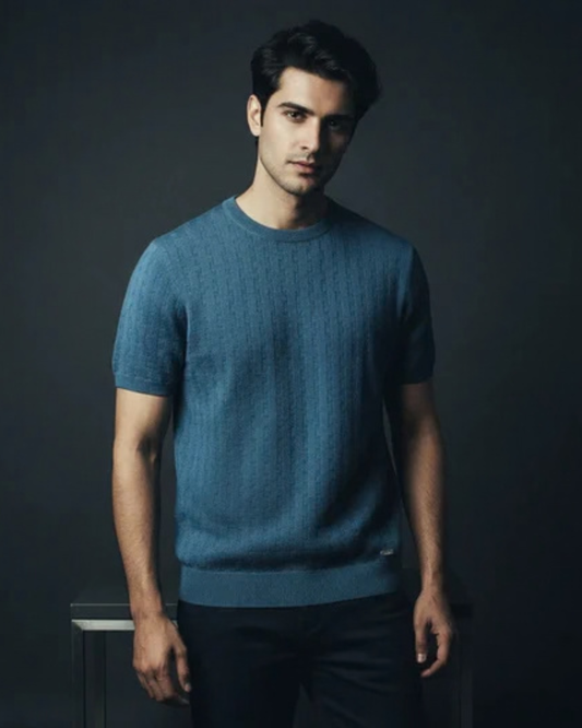 Blue Green - Knitted Tee Layman