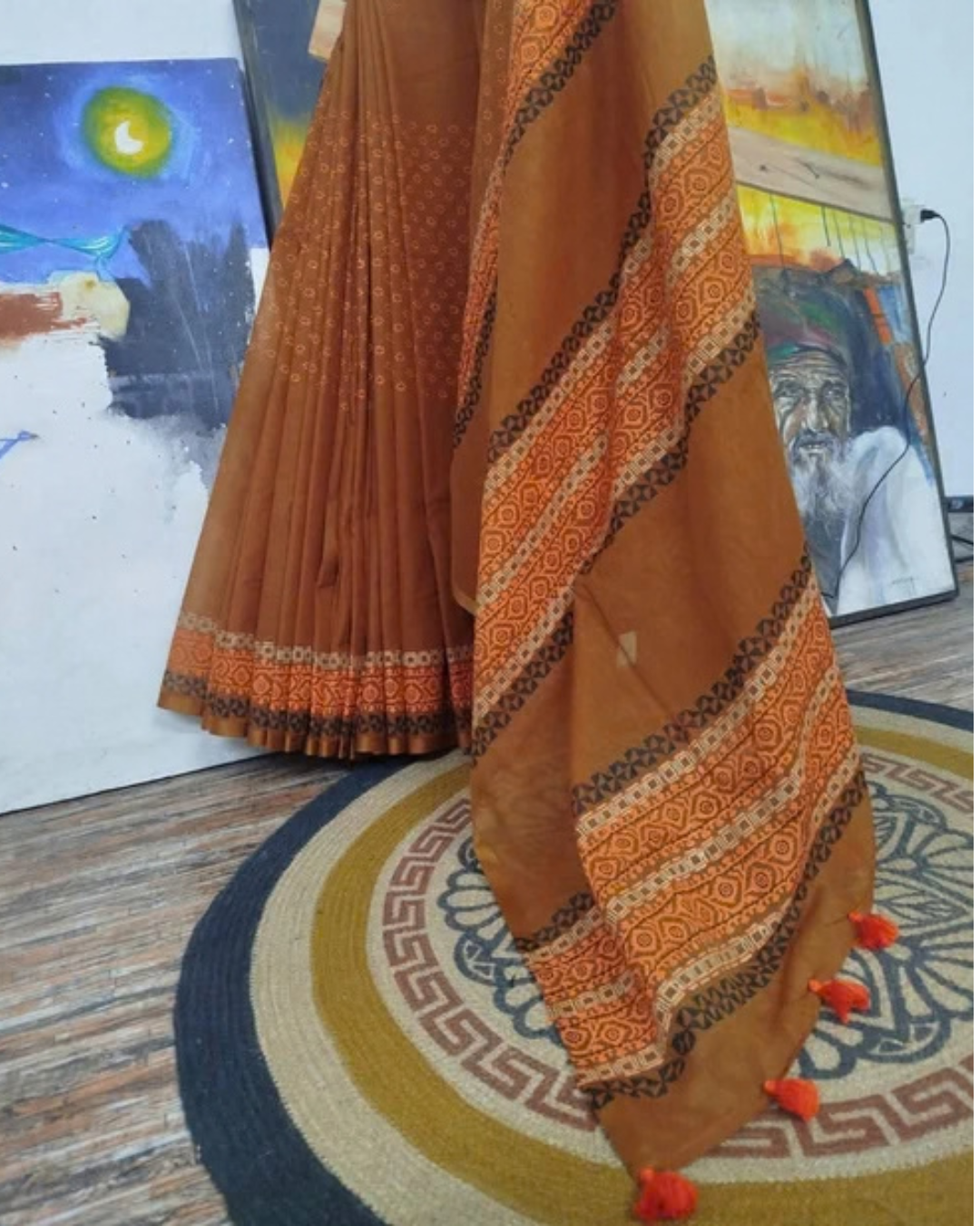 Blush Pink Heritage Artisan Shari