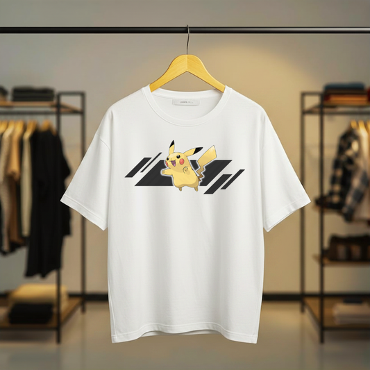 Pokémon Graphic Black & White T-Shirt