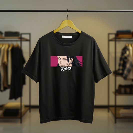 Suguru Geto Jujutsu Kaisen Graphic Black T-Shirt