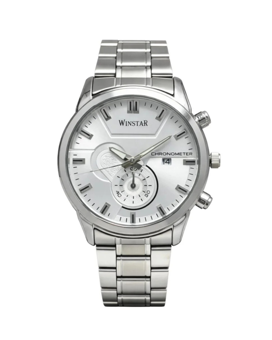 WINSTAR 136322 Silver Stainless Steel Men's Analog Watch