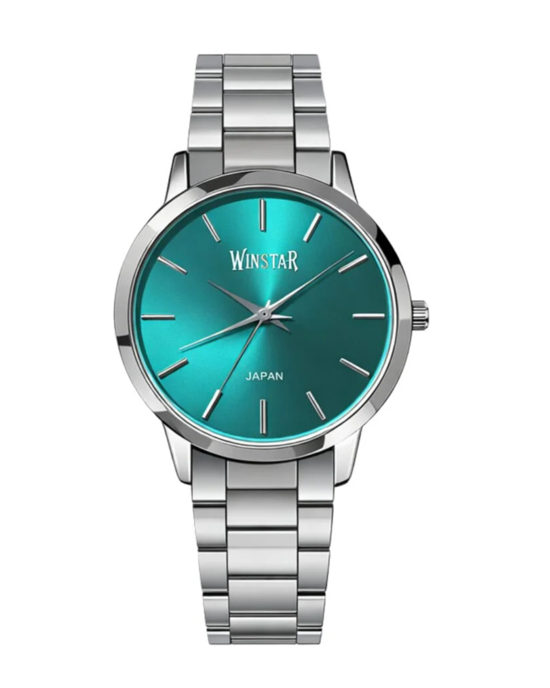 WINSTAR Japan Women's Watch - Elegant Stainless Steel Dark Cyan