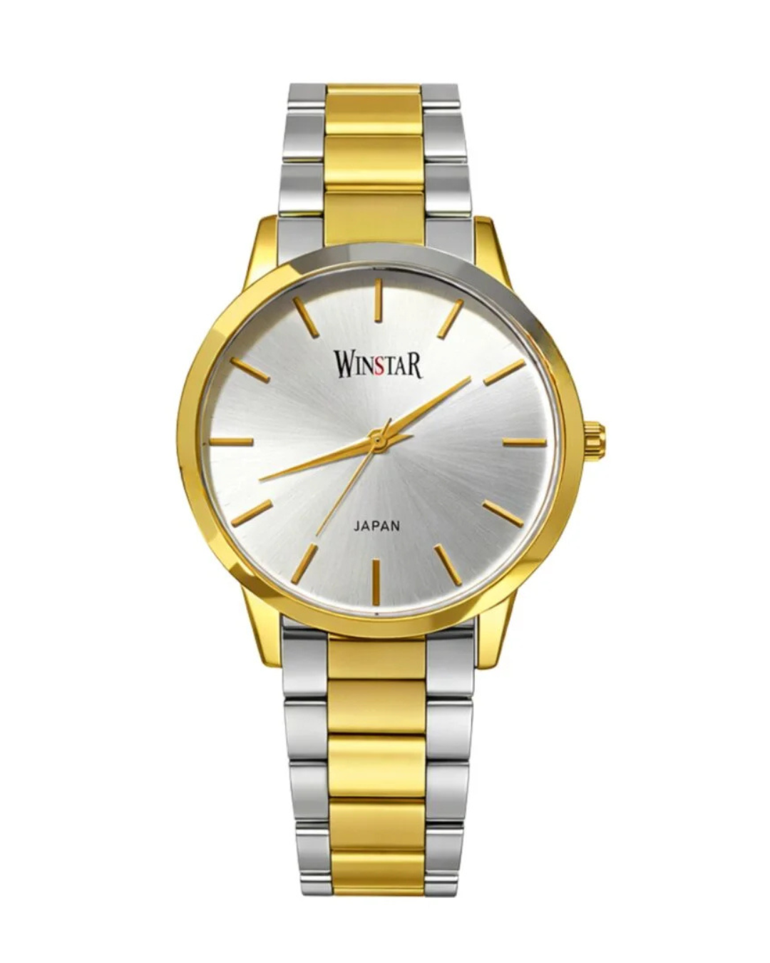 WINSTAR Japan Women's Watch - Elegant Stainless Steel Golden White Watch