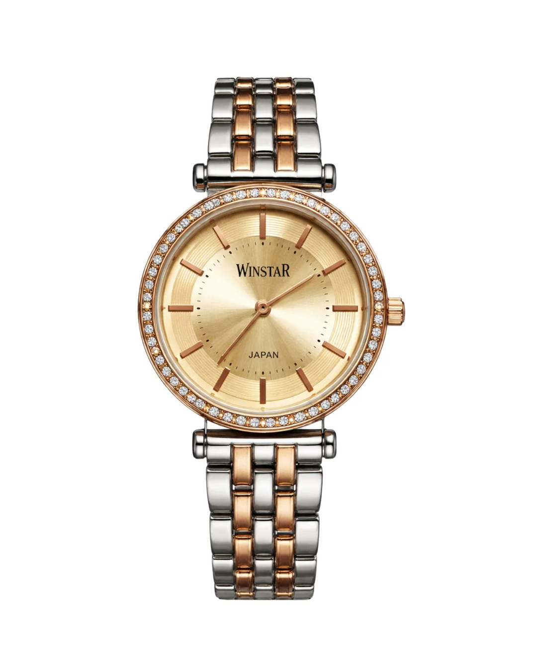 WINSTAR WS-2152 Ladies Golden Stainless Steel Analog Watch
