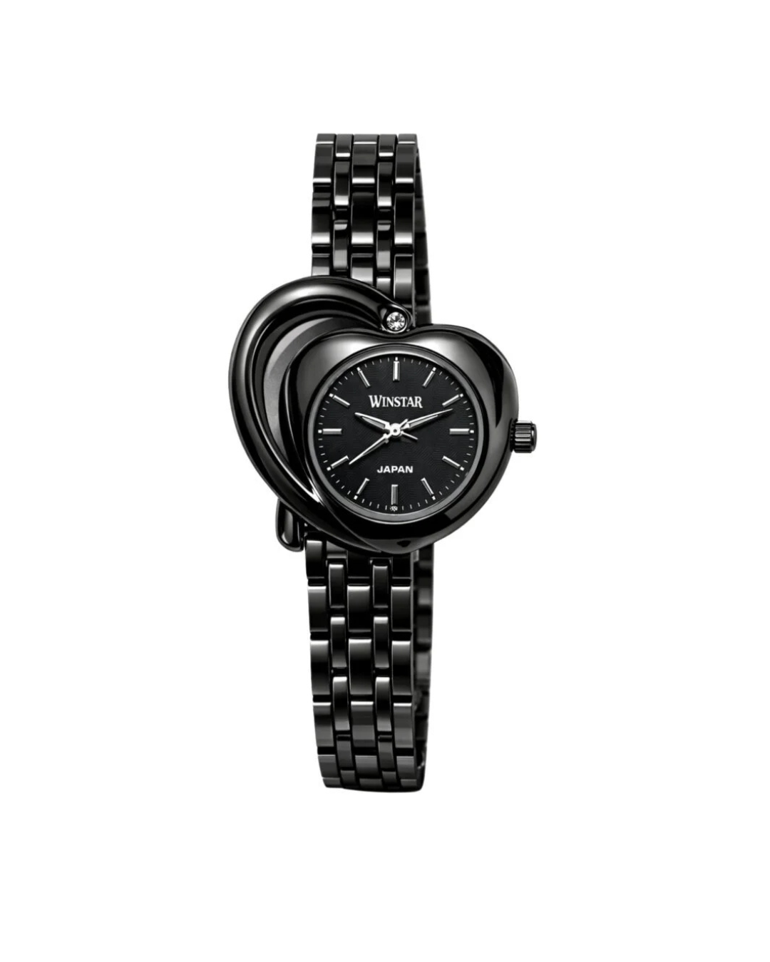 WINSTAR WS-5019 Ladies Black Stainless Steel Watch