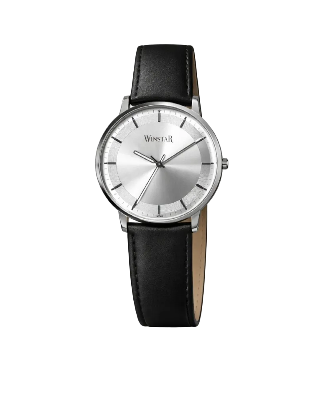 Winstar Premium Leather Strap Men's Watch - Japan Movement_Black