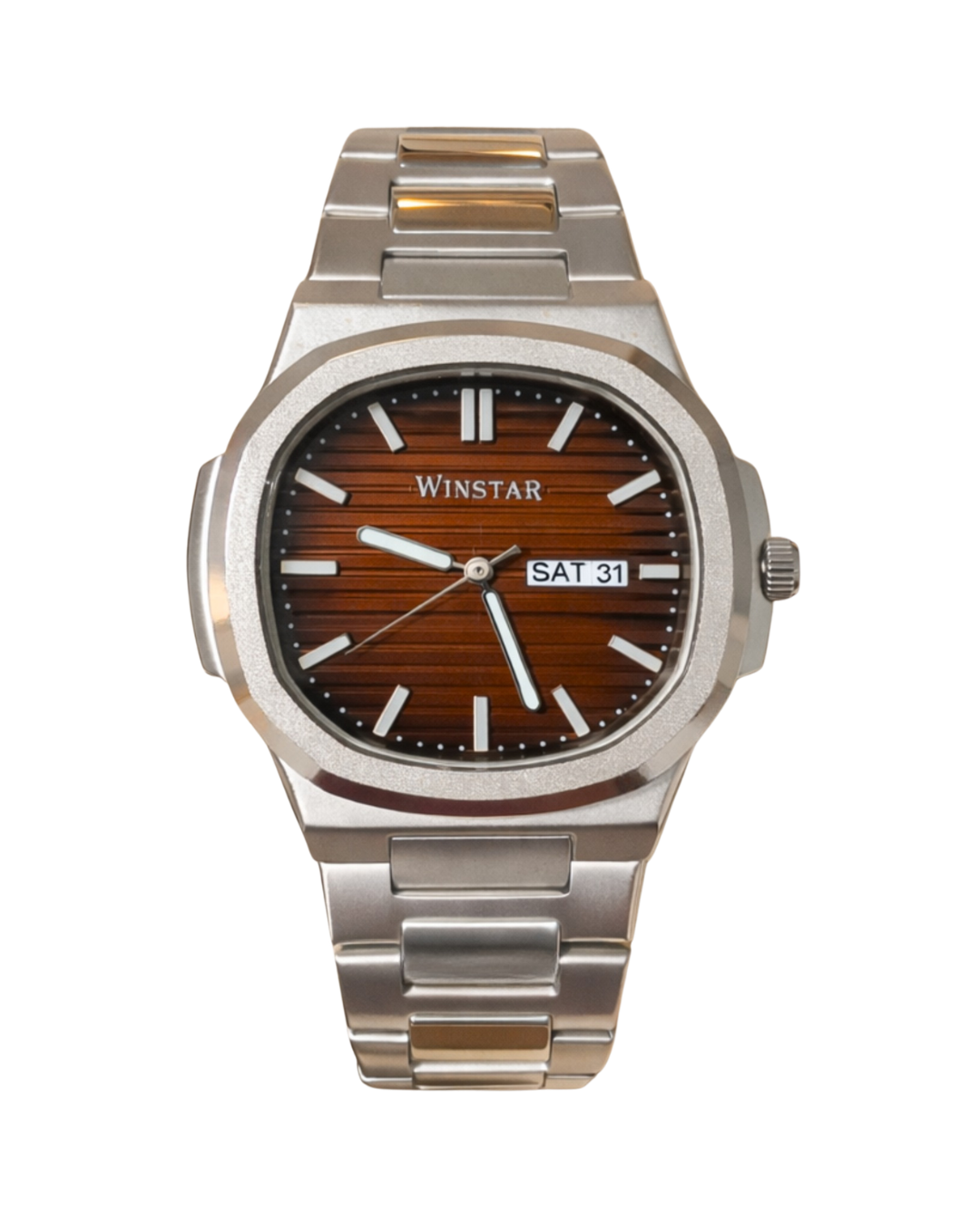 Winstar 13730 Men's Watch Brown Stainless Steel