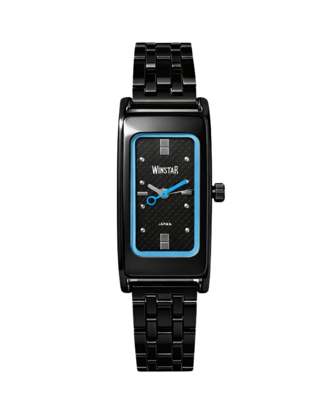 Winstar M-8555 Ladies Watch Black Pink Stainless Steel