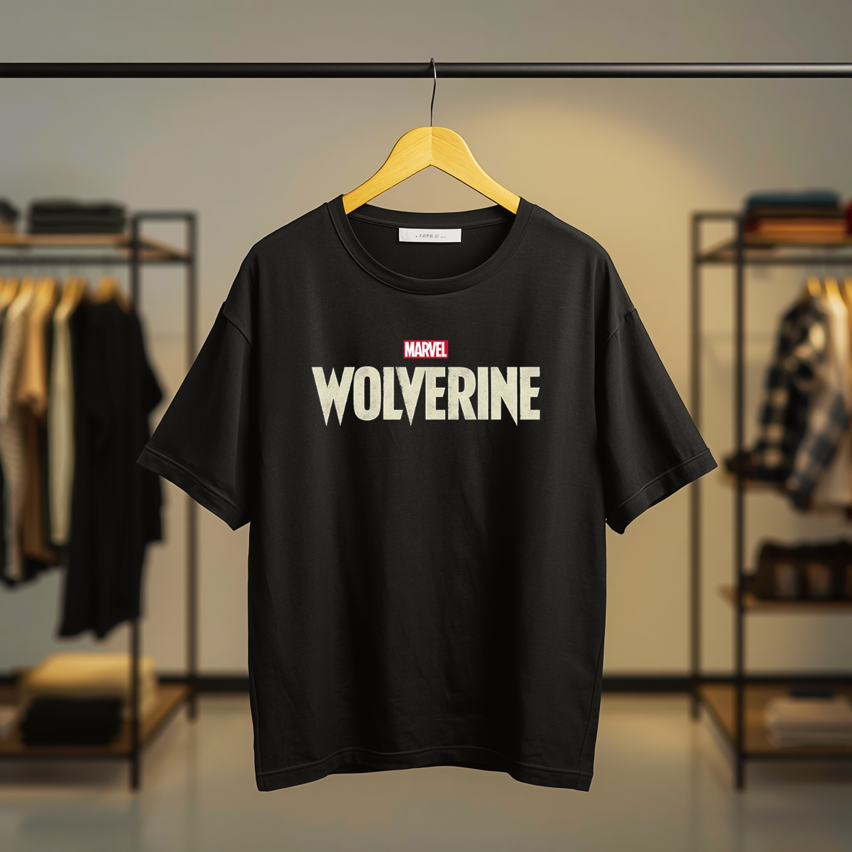 Wolverine Marvel Graphic Black T-Shirt