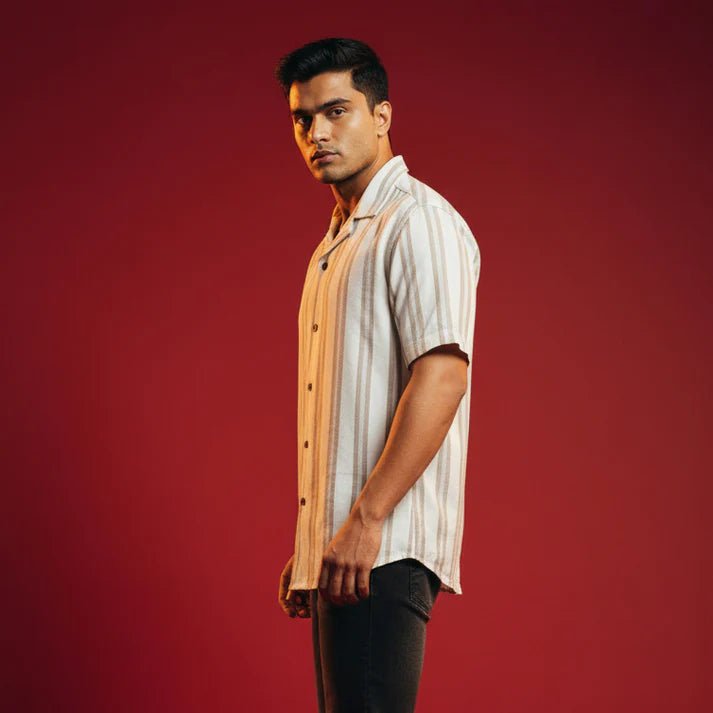 Baggy - Beige White Stripe - Bangladesh Business Club