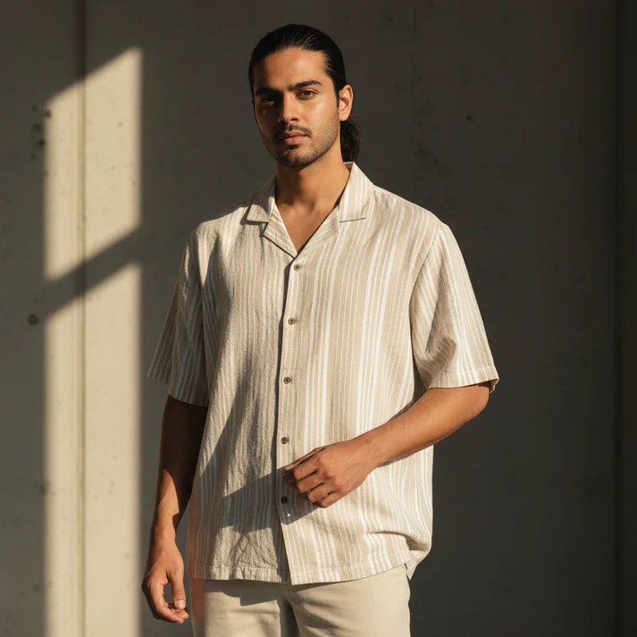 Baggy - Beige White Stripe - Bangladesh Business Club