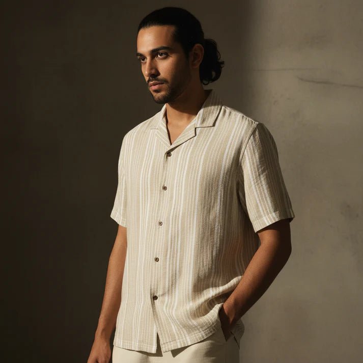 Baggy - Beige White Stripe - Bangladesh Business Club