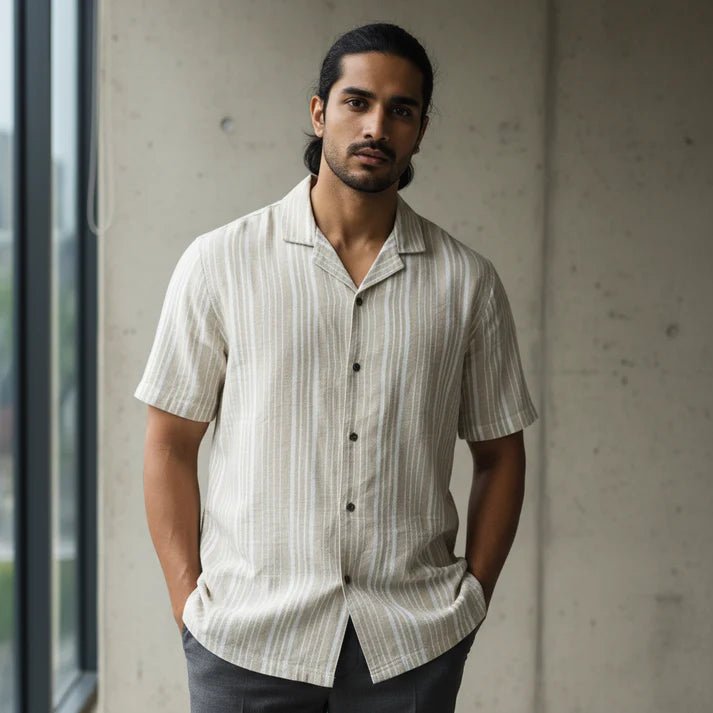 Baggy - Beige White Stripe - Bangladesh Business Club