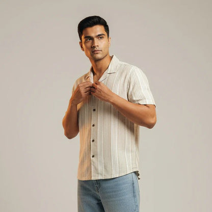 Baggy - Beige White Stripe - Bangladesh Business Club