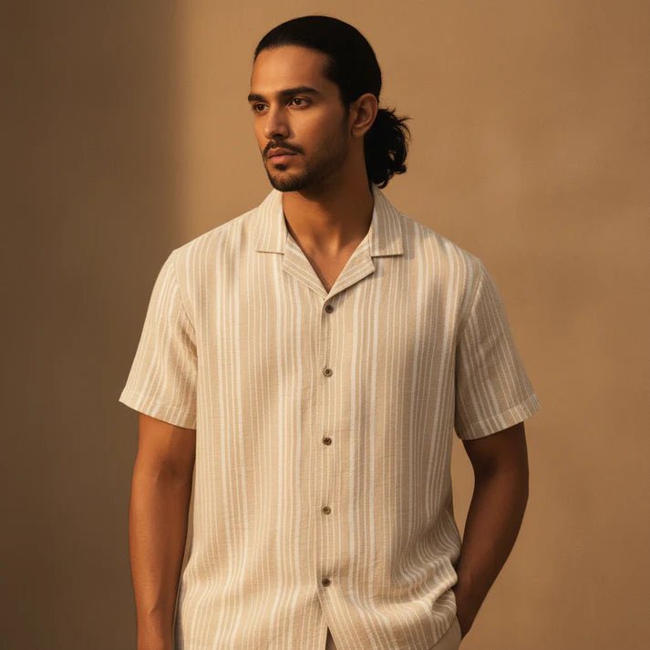 Baggy - Beige White Stripe - Bangladesh Business Club